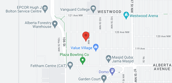 map of #302 11916 104 ST NW